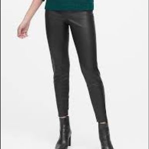 Banana Republic Devon Black Faux leather pants